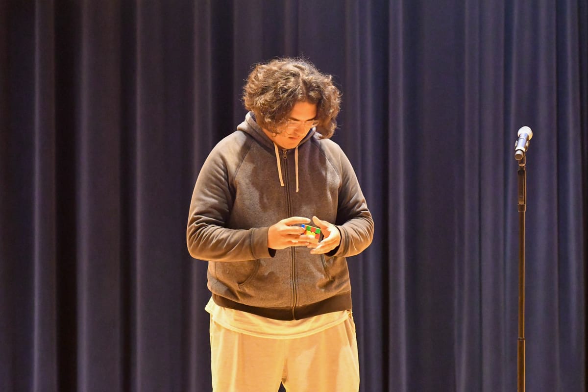 Freshman competitive cuber's race against the clock